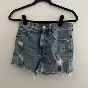 Madewell - High Waisted Distressed Jean Shorts